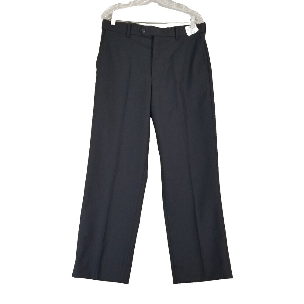 H&M Murphy & Hartelius Pants Mens Austin 34x29 Blue Wool Blend Comfort Waist NEW